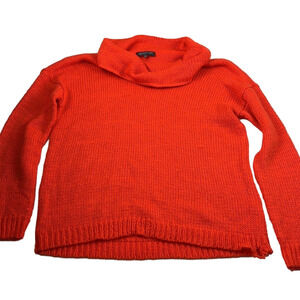 Jones New York Collect Orange Sparkle Orange  Cowl Neck Sweater
